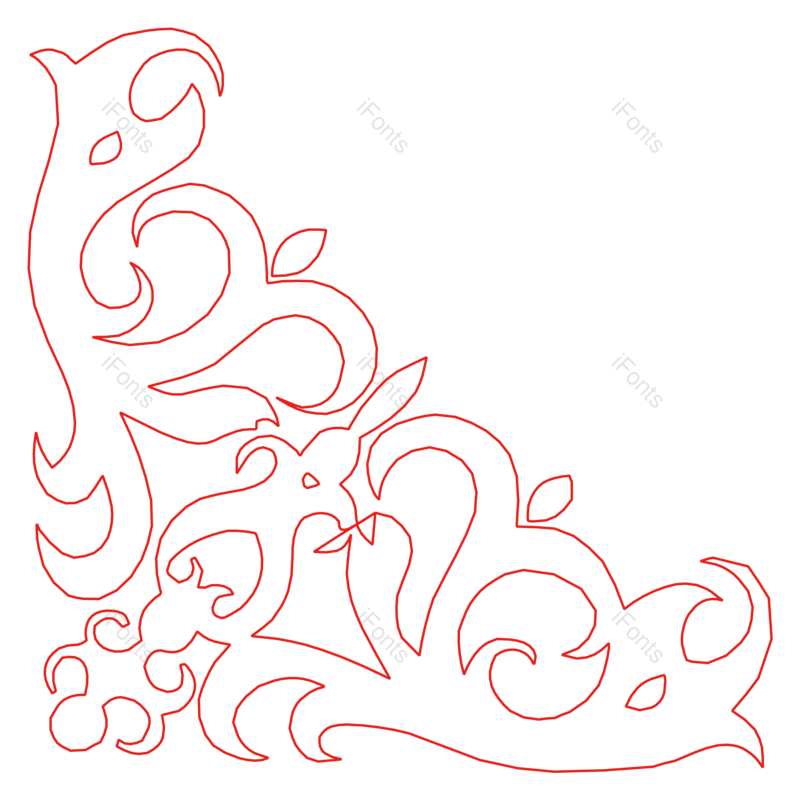 边框图片,中国风元素,花纹PNG,剪纸免抠素材